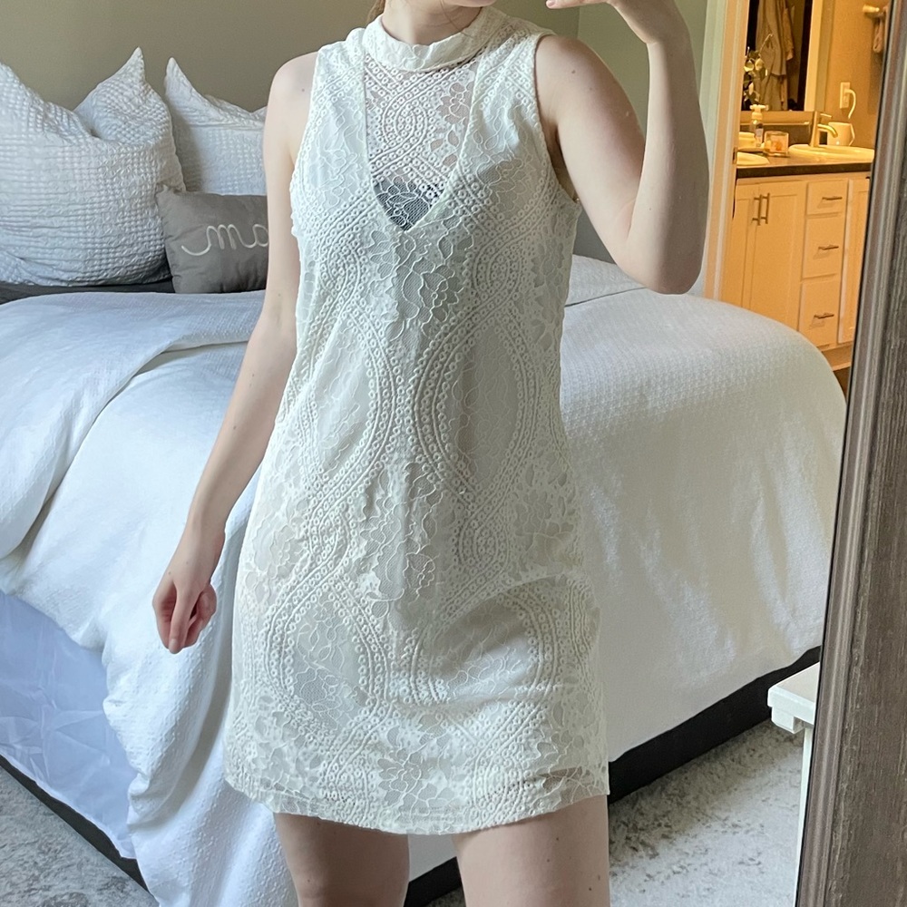 White Lace Dress NWT
